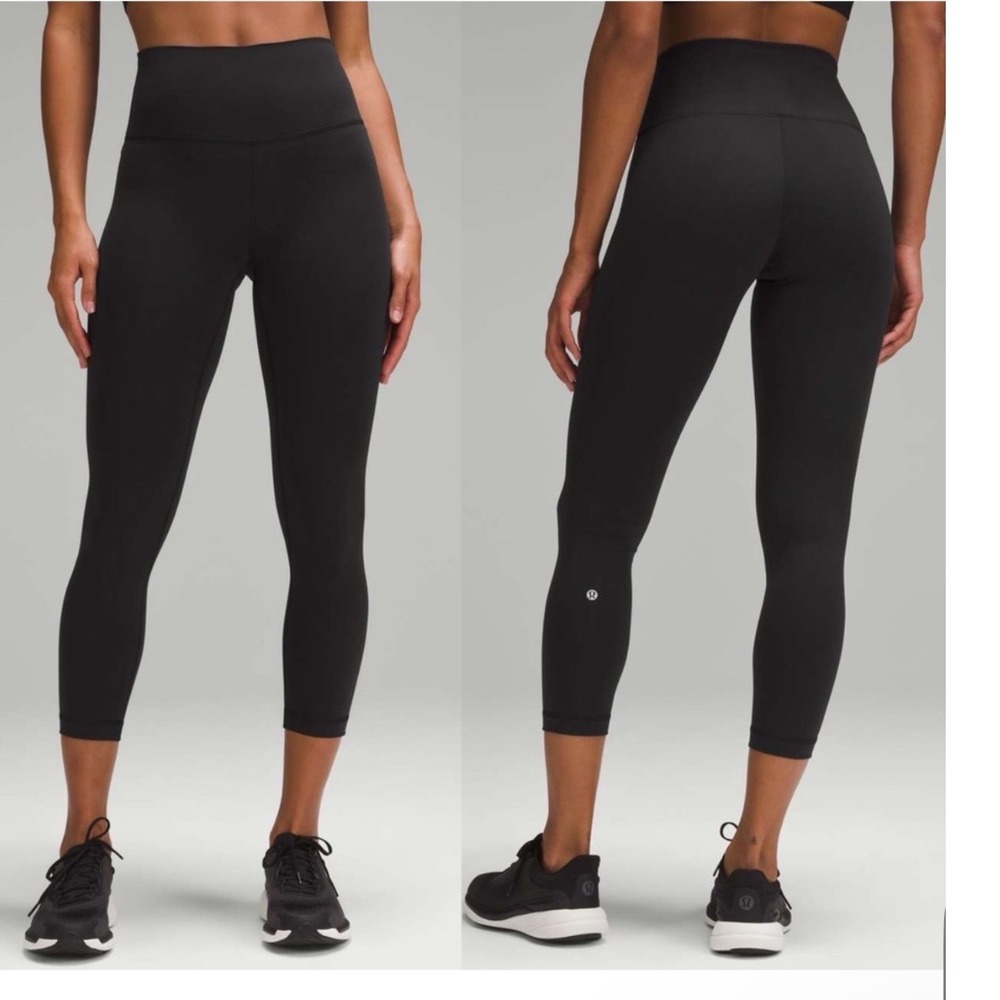 Lululemon Wunder Train Contour Fit High-Rise Crop 23" Black Size 4